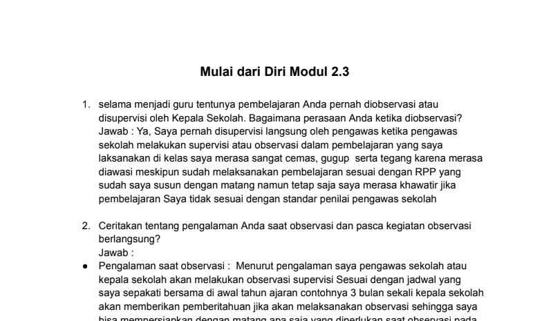 Mulai dari Diri 2.3